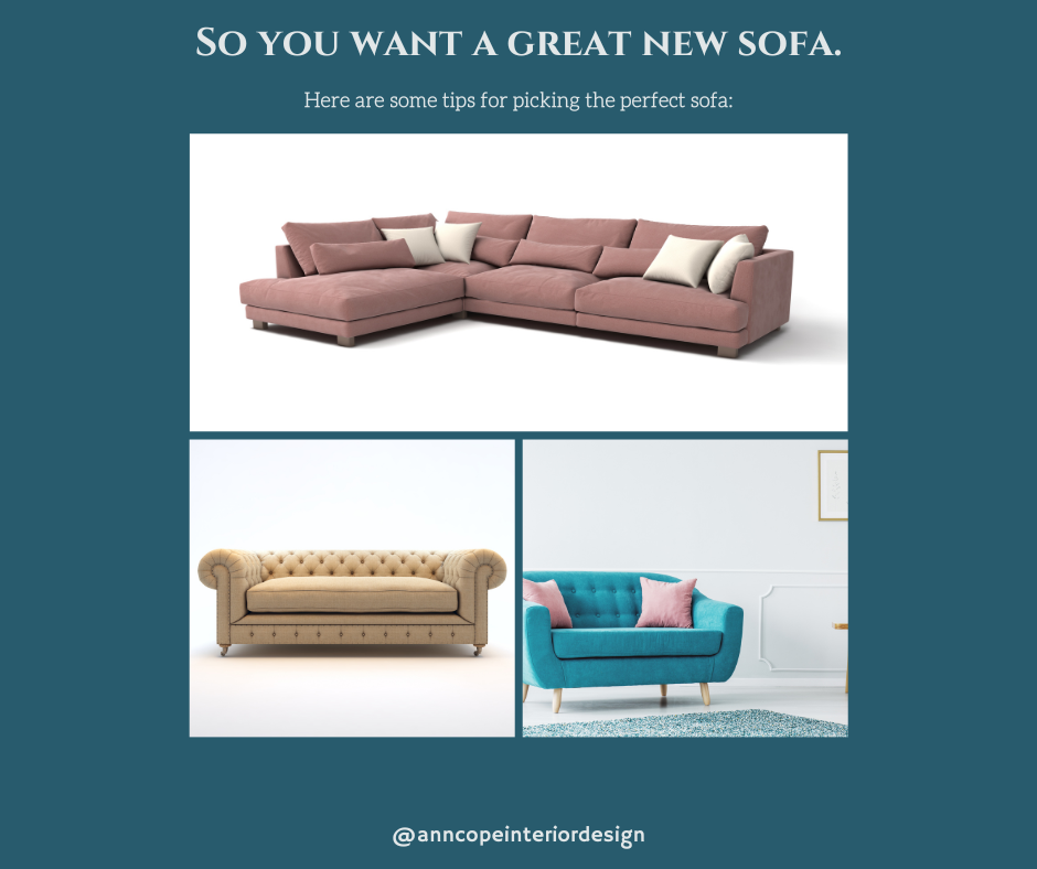 How to choose the right sofa Ann Cope